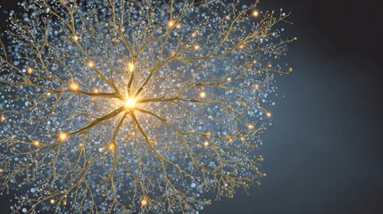 Visualization of STEM Disciplines Branching From a Glowing Hub Representing Knowledge and Innovation in Science, Technology, Engineering, and Mathematics