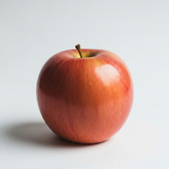 red apple isolated on white