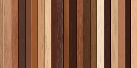 Fototapeta premium Vertical wood planks in various shades of brown (1)