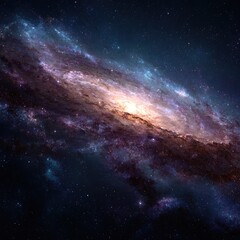 Fototapeta premium Spiral galaxy in deep space (5)