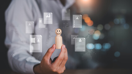 Human Resource Management ,HR ,Employee Assessment ,concept of employment management ,Online Employee Assessment ,concept of business development with personnel ,Evaluation employees ,recruitment