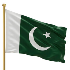 flag of pakistan waving