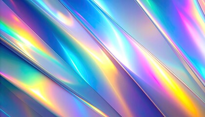 虹色グラデーションのホログラム背景
