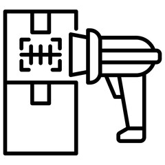 Barcode Scanning Line Icon