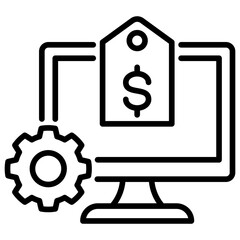 Asset Management Line Icon