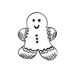 christmas gingerbread man