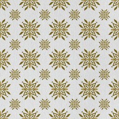 seamless pattern with golden flowers