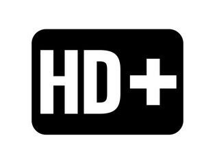 Fototapeta premium HD Plus icon. High definition resolution plus stock illustration