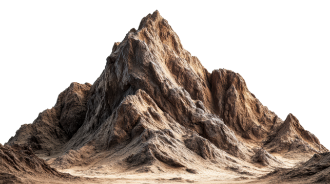Majestic mountain formation with rugged terrain and steep peaks