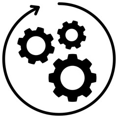 Integration Glyph Icon
