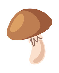 Autumn edible mushroom design element