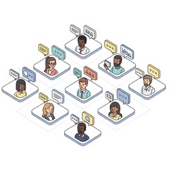 social network concept
