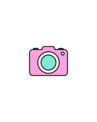 photo camera icon vector