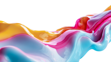 Colorful fluid swirl creating a vibrant abstract design