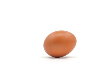 Chicken eggs on a white background have many health benefits such as being rich in quality protein. vitamins and minerals.