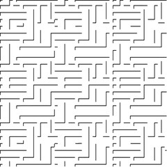  3d relief tiles.Vector pattern with symmetrical elements. Modern stylish abstract texture. Repeating tiles from striped elements. Black and white pattern.