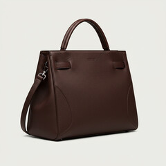 brown leather bag