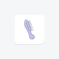 Hair Comb, vector, pixel perfect, illustrator file