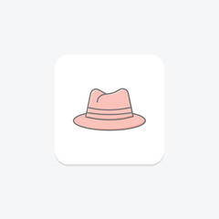 Fedora, vector, pixel perfect, illustrator file