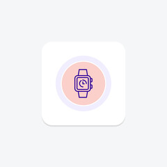 Fototapeta premium Smartwatch, vector, pixel perfect, illustrator file