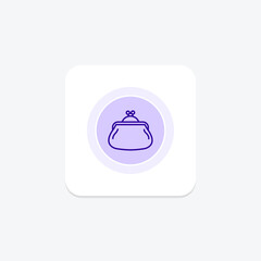 Coin Purse, vector, pixel perfect, illustrator file