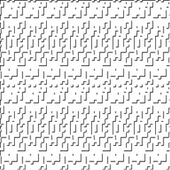 3d relief tiles.Vector pattern with symmetrical elements. Modern stylish abstract texture. Repeating tiles from striped elements. Black and white pattern.