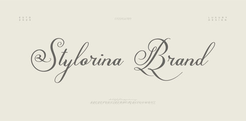 Hand drawn vector alphabet. Modern monoline signature script font. Elegant Signature Font. Best Alphabet Beautiful Calligraphy Signature Font. vector illustration 
