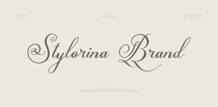 Hand drawn vector alphabet. Modern monoline signature script font. Elegant Signature Font. Best Alphabet Beautiful Calligraphy Signature Font. vector illustration 
