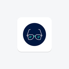 Eyeglasses, vector, pixel perfect, illustrator file