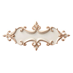  Elegant Ornate Gold and White Blank Decorative Frame