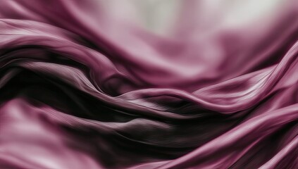 Obraz premium Draped, luxurious, deep purple and maroon silk fabric