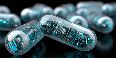 Healthcare innovation biotech breakthroughs and pharmaceutical trials in advanced technology environment