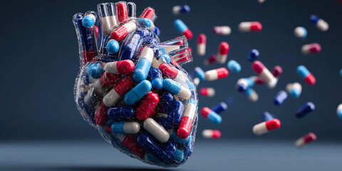 Pharmaceutical trials and biotech breakthroughs in healthcare innovation heart health scientific research laboratory environment
