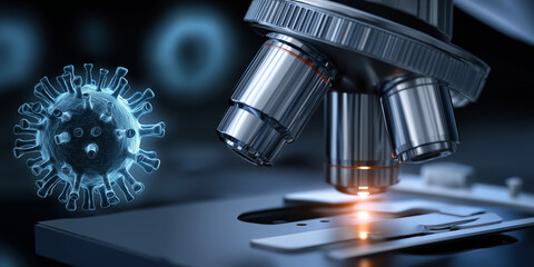 Fototapeta premium Pharmaceutical trials and biotech breakthroughs in healthcare innovation laboratory environment close-up viewpoint