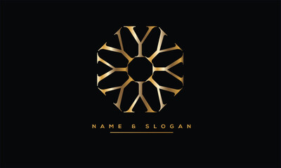 Y, Y Abstract Letter Logo Monogram