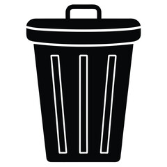trash bin vector icon