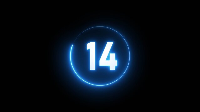 14 seconds countdown timer. 