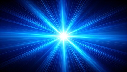 Bright blue starburst radiating light (1)