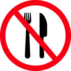  No eating icon outline vactor set icons. black in red circle icons.icon Fla design collection,vector, illustration,