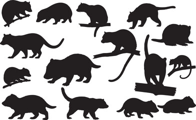 Potto Solid Vector Silhouette