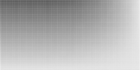 Black polka dots seamless pattern on white background.