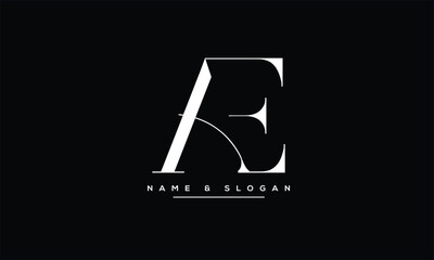 AE, EA, A, E Abstract Letters Logo Monogram