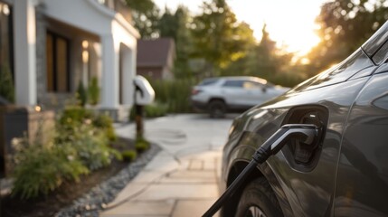 Luxury EV charging at home.