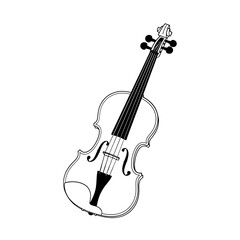 Fototapeta premium A stringed violin isolated on white background for musical performance