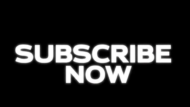 Animated Subscribe Now Buttons with Glitch Effect for Social Media Promotion and Engagement - Powered by Adobe