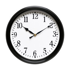 Clock showing 12:00 isolated on transparent background