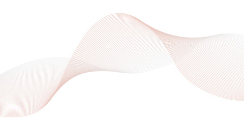 Background design with diagonal wave line pattern vector. Wavy line horizontal divider outline minimalist background.