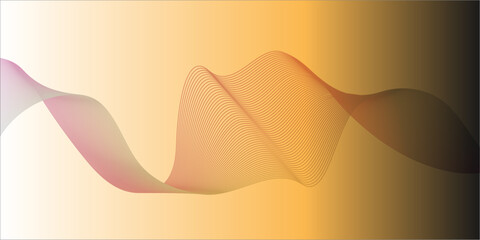 Background design with diagonal wave line pattern vector. Abstract colorful wave line illustration background.