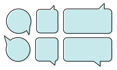 Speech bubble collection. Set of speech bubble. Speech bubble comic sign. Speech bubbles isolated on white background.
