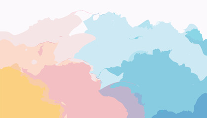 Watercolor painting banner background illustration vector